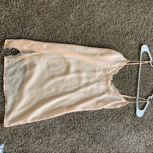 Pink Lace Slip Dress